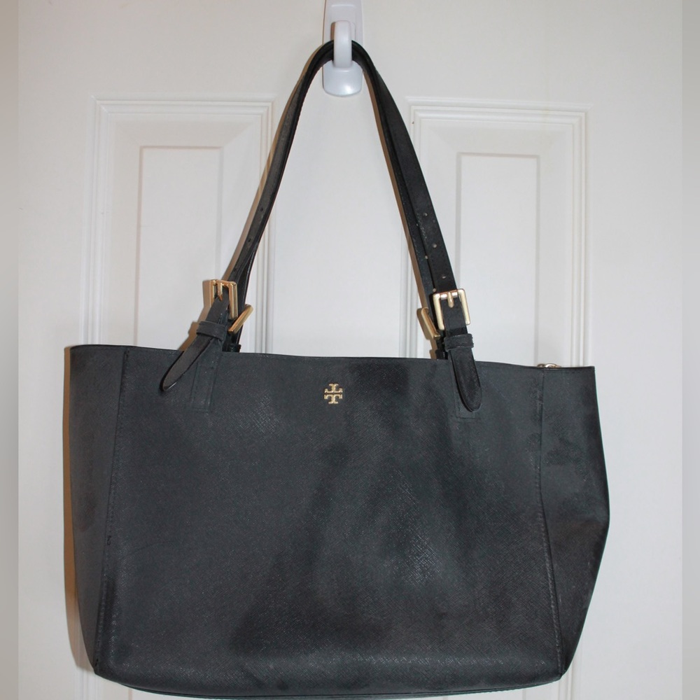 Gently used black tory burch purse